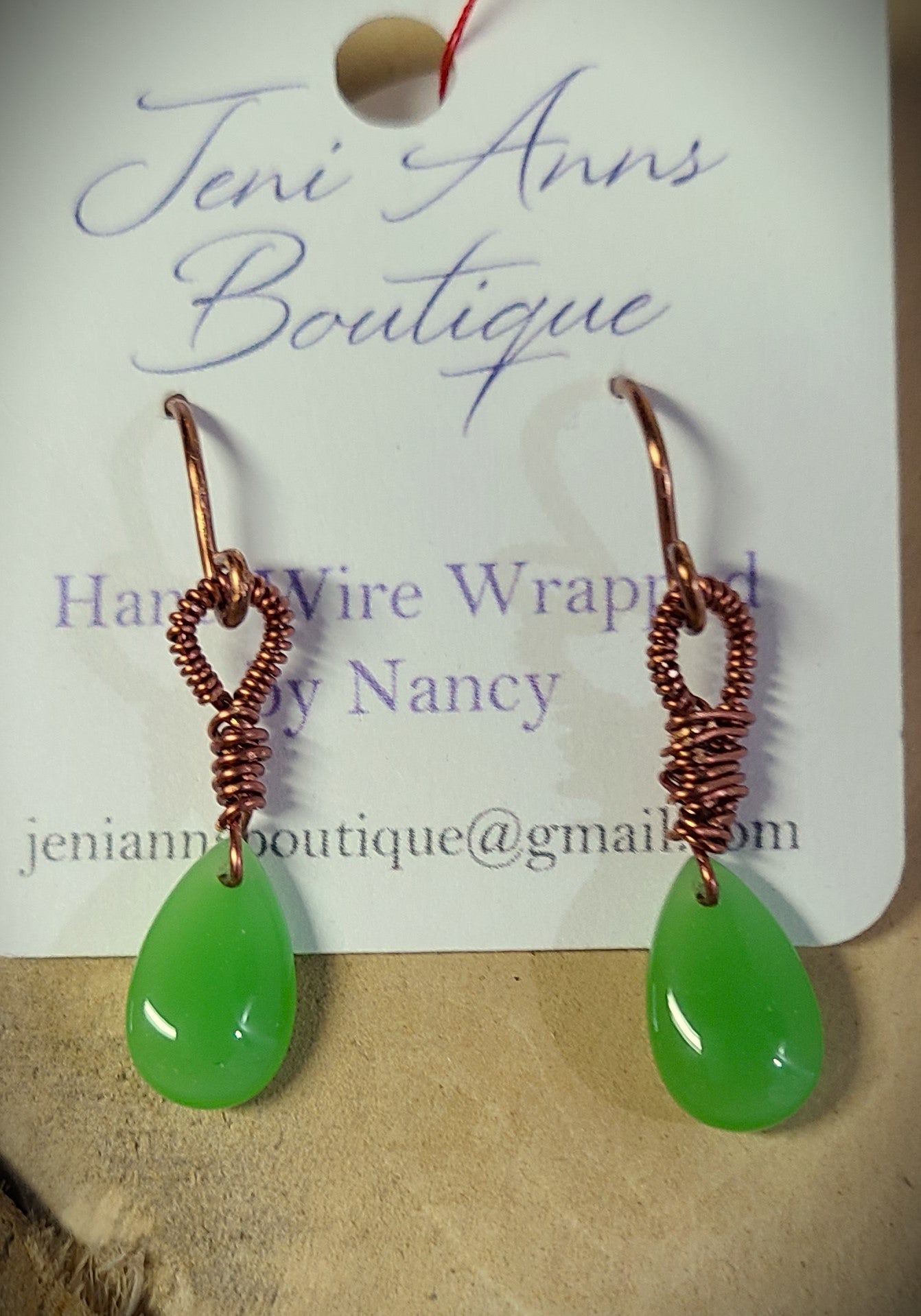 Hand Wire Wrapped Earrings