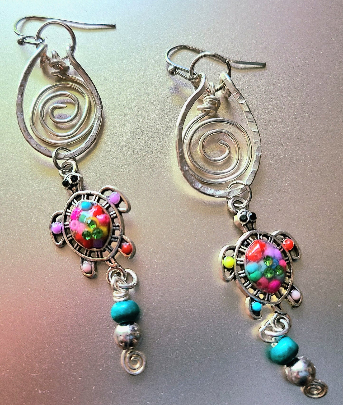 Hand Wire Wrapped Earrings