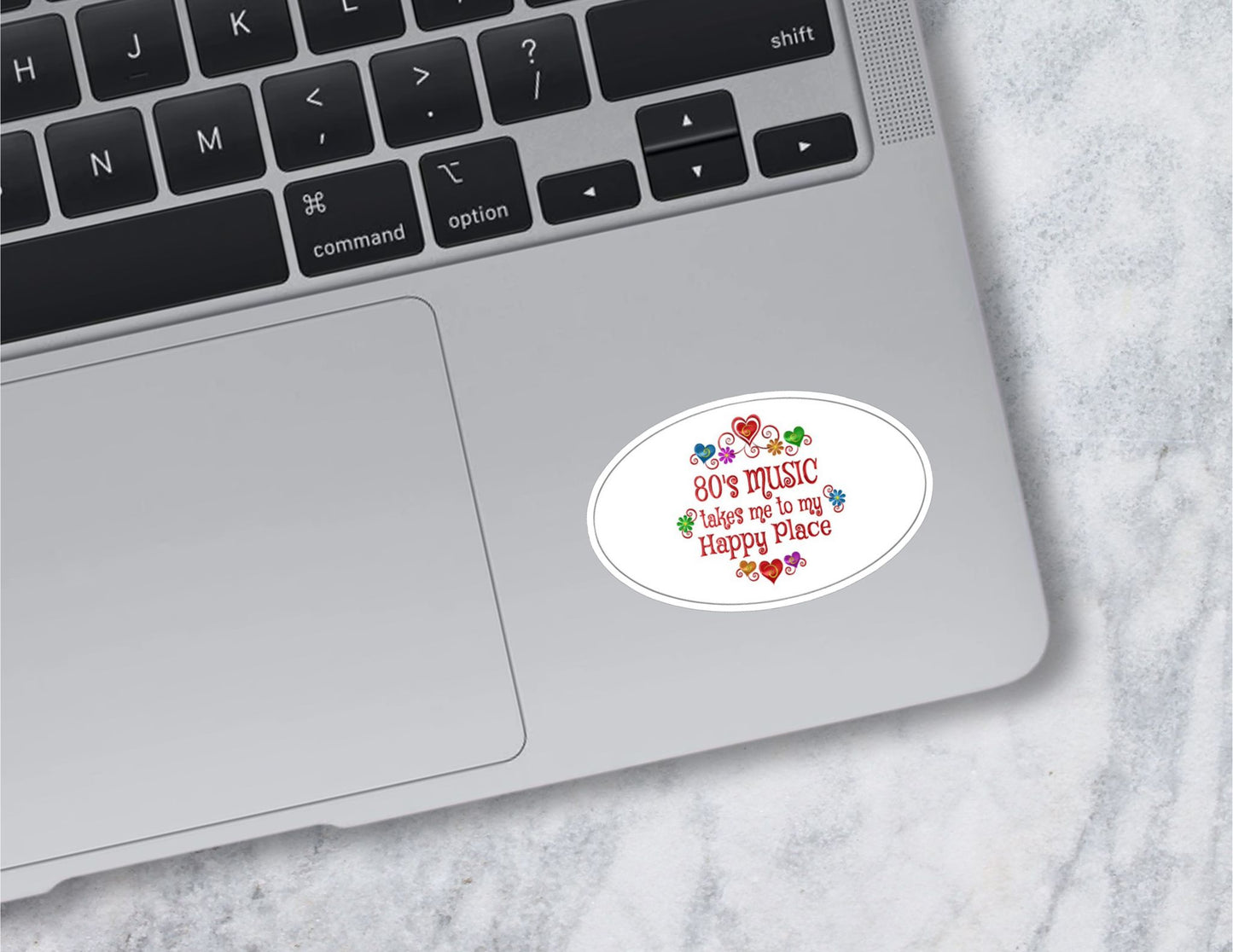 80s Music Happy Place Sticker