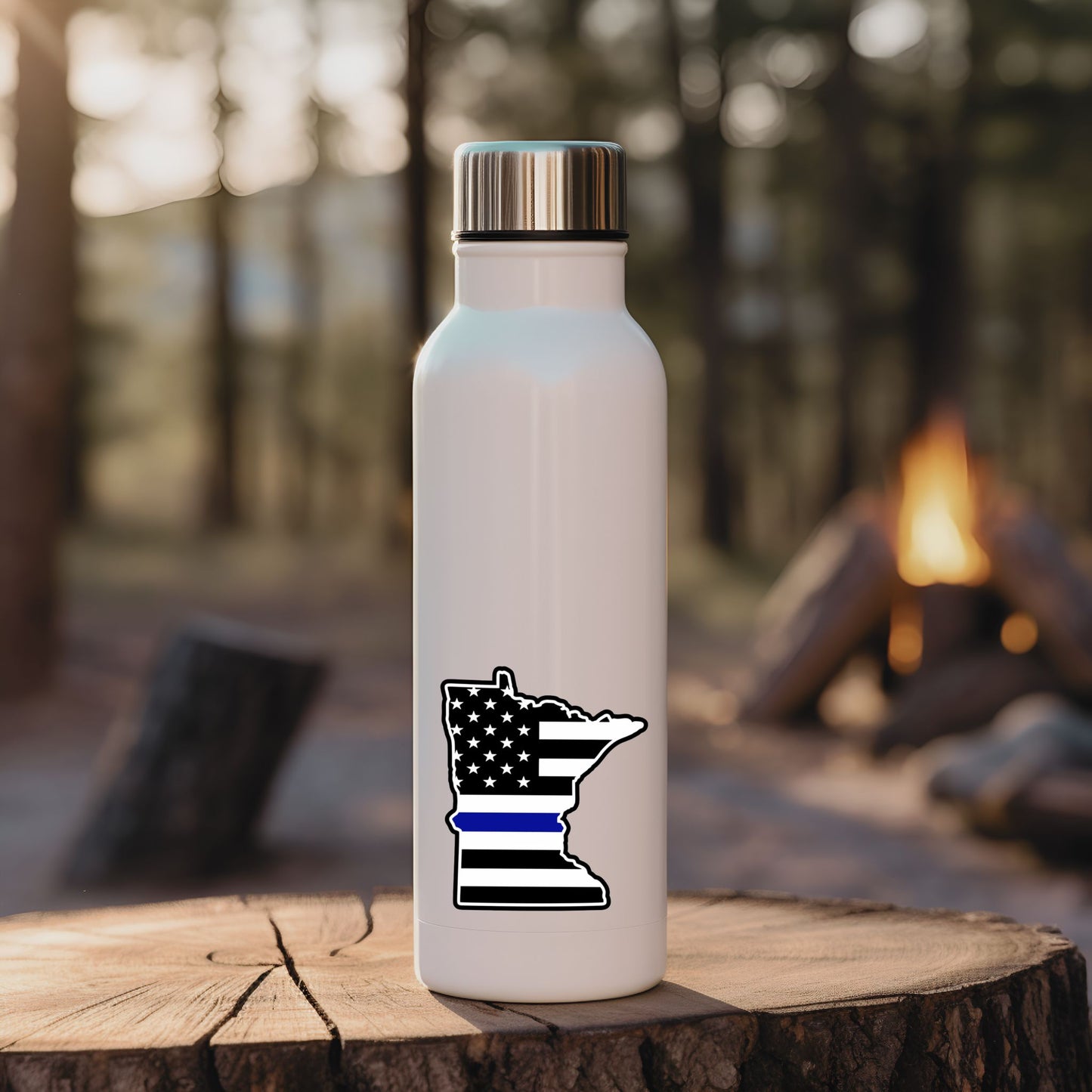 MN Blueline Flag Sticker