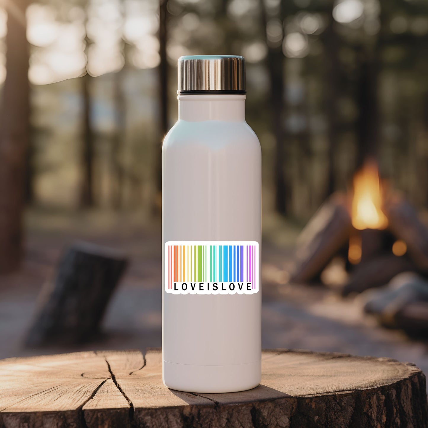 Love is Love Barcode Sticker