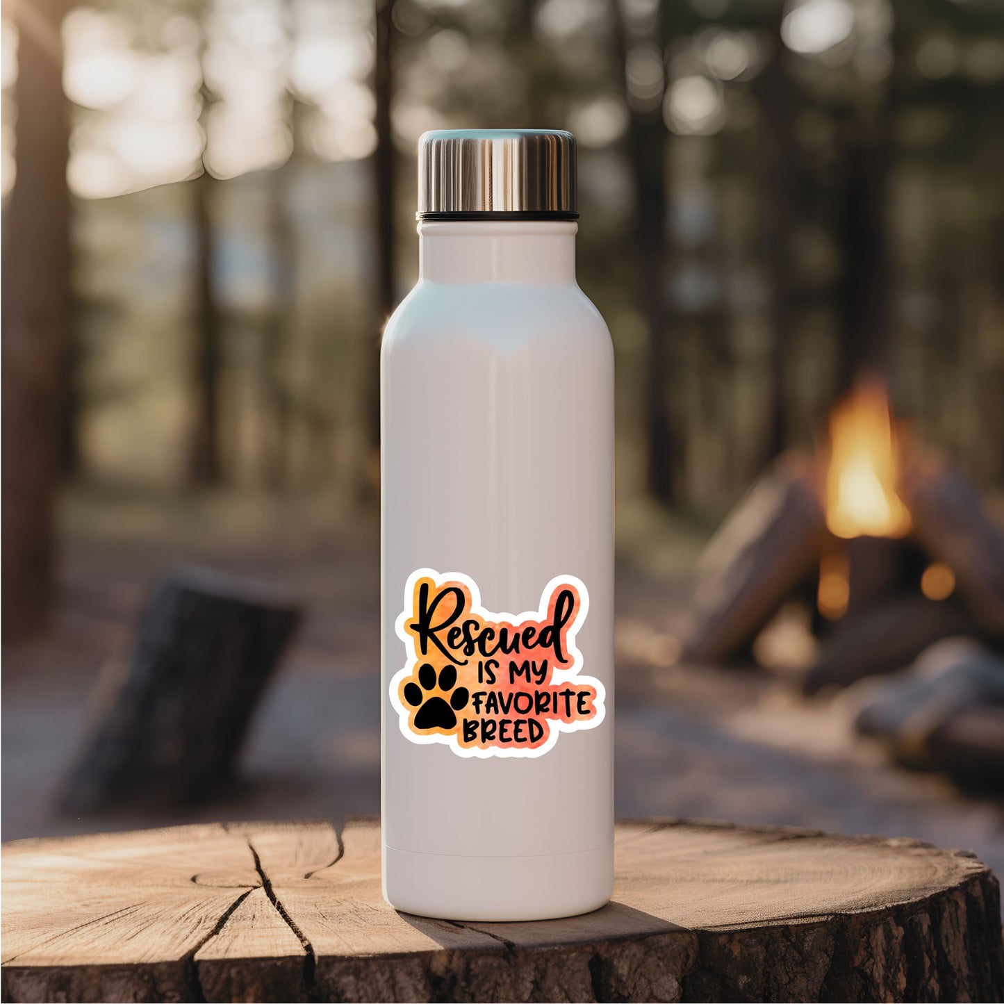 Rescued is my Favorite Breed Sticker