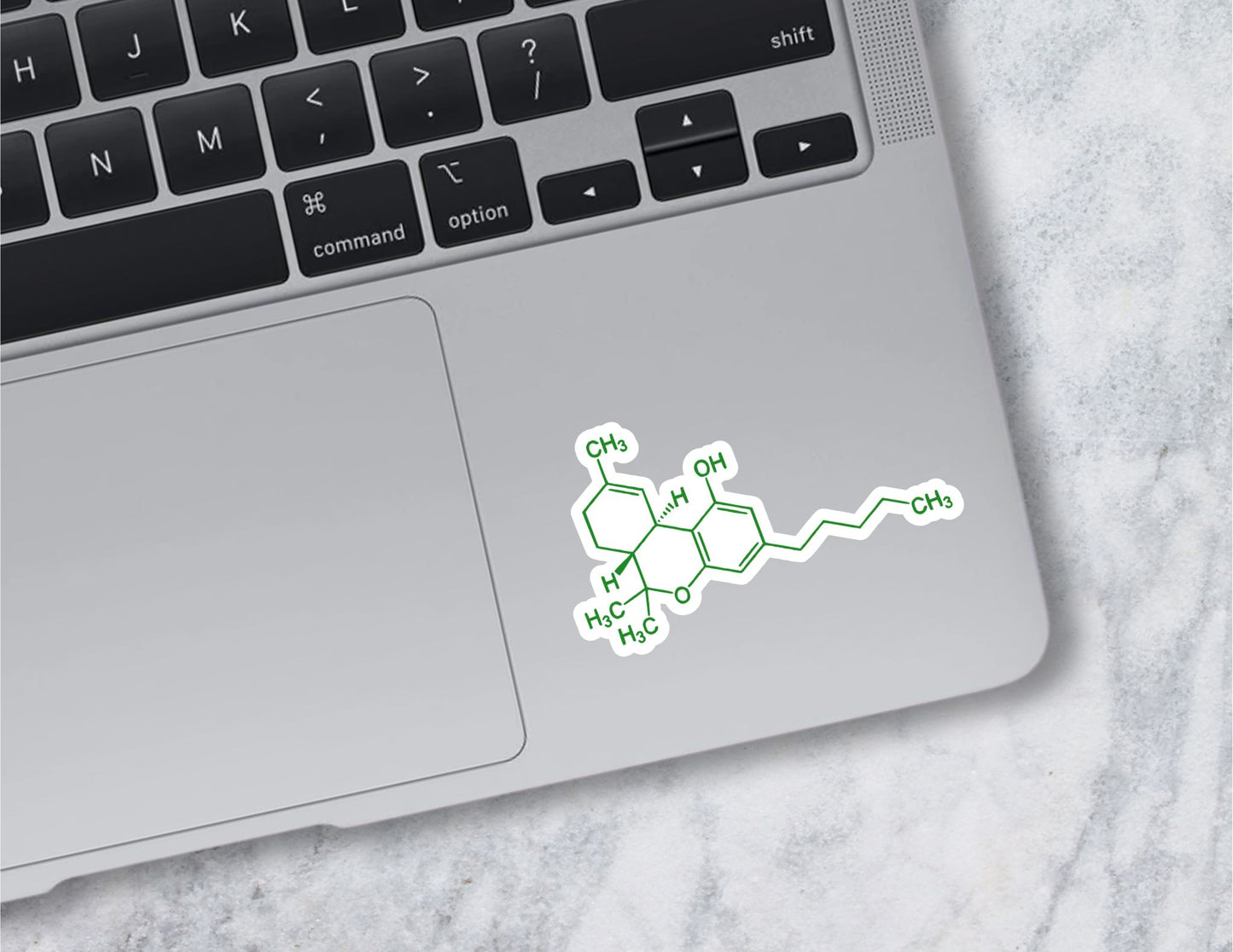 THC Molecule Sticker