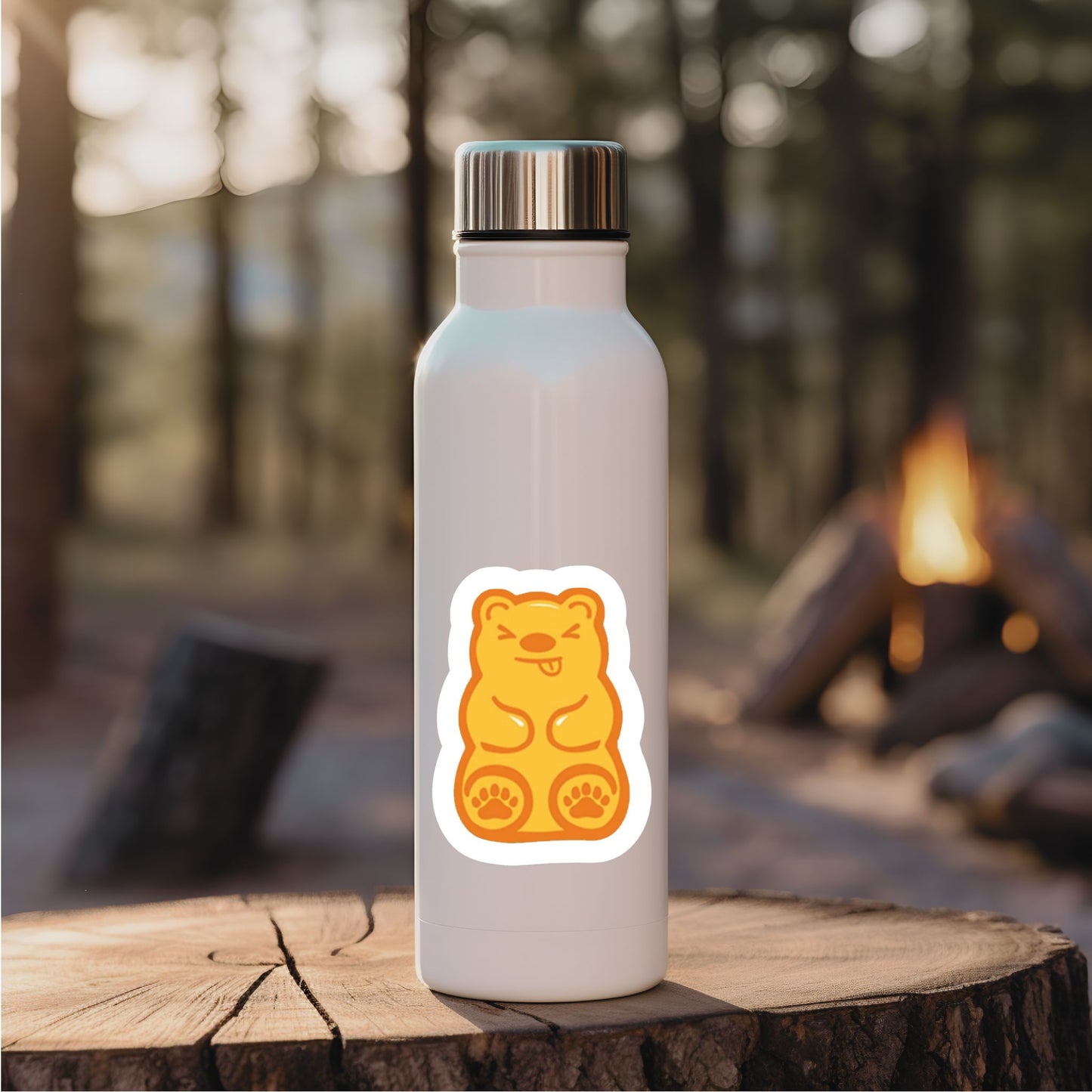 Yellow Bear Sticker