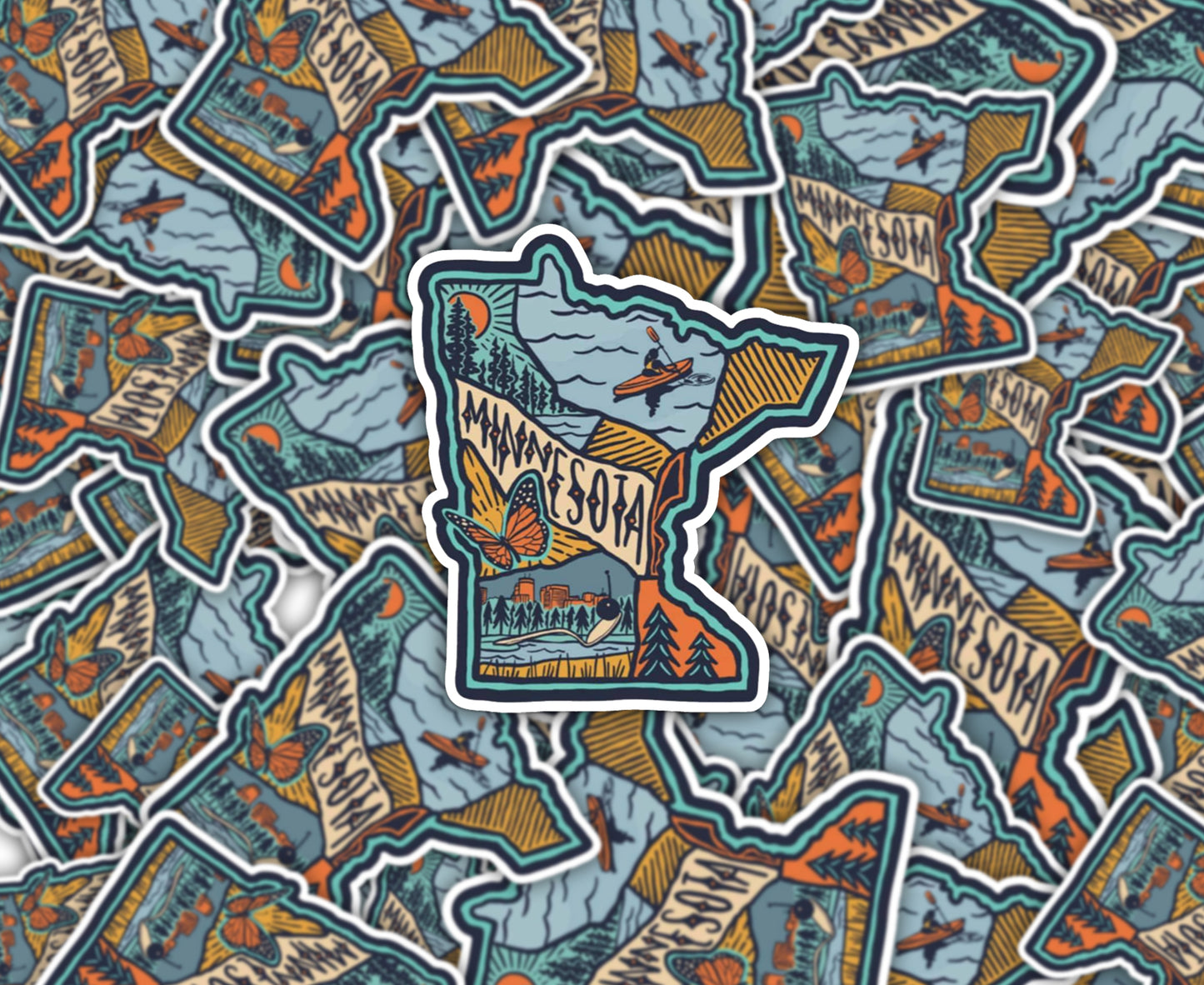 MN State Collage Sticker