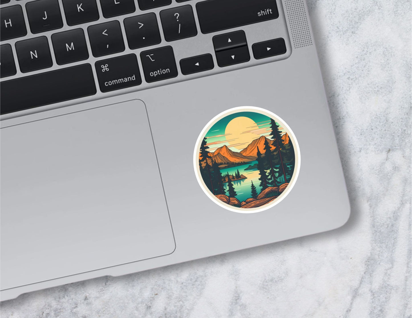 Round Landscape Sticker