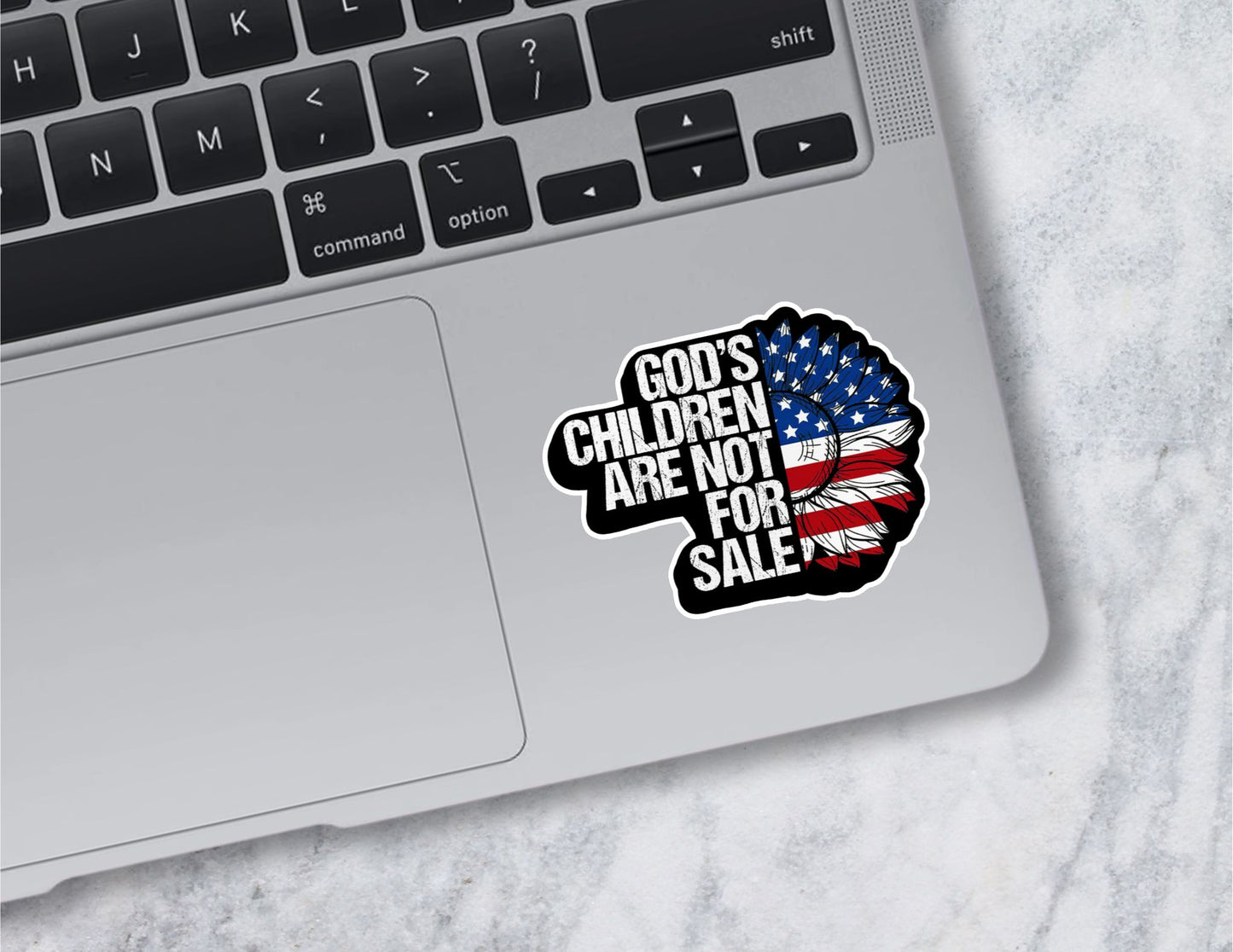 Gods Children Patriotic Sunflower Sticker