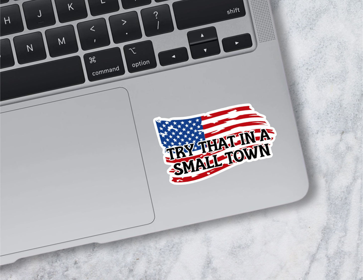 Small Town Flag Sticker