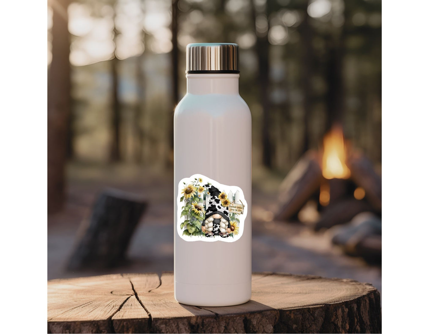 Sunflower Gnome Sticker