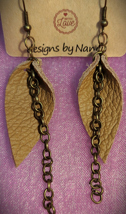 Earrings in Leather