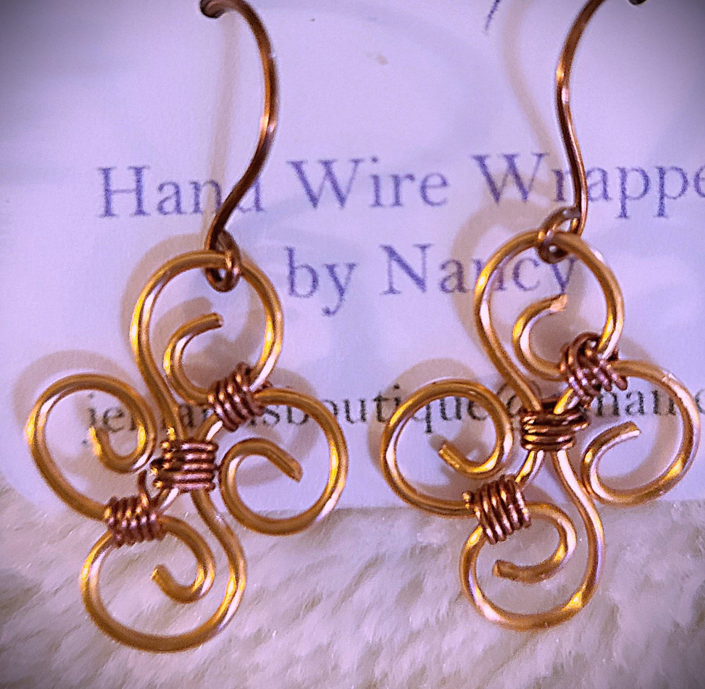 Hand Wire Wrapped Earrings