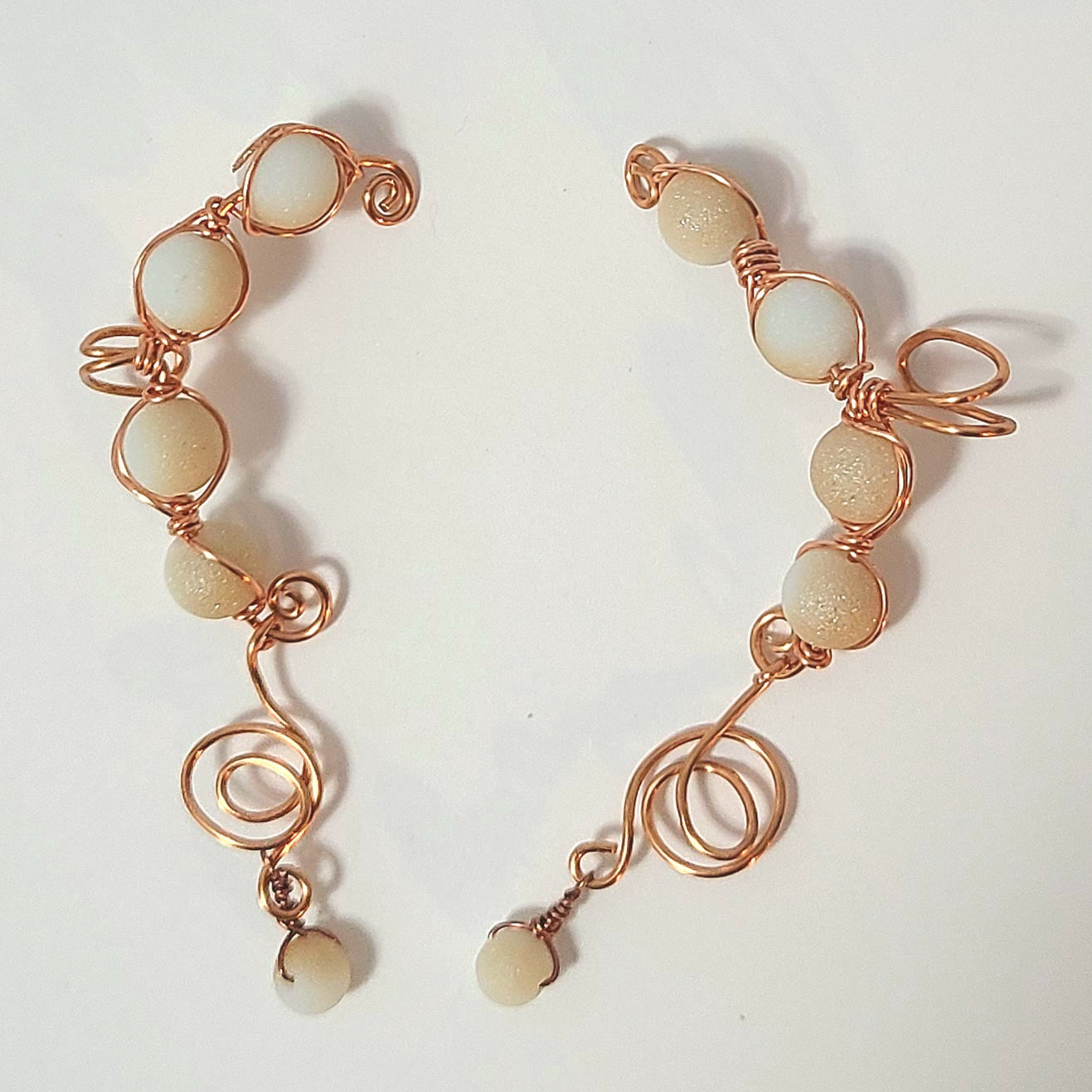 Hand Wire Wrapped Ear Cuffs