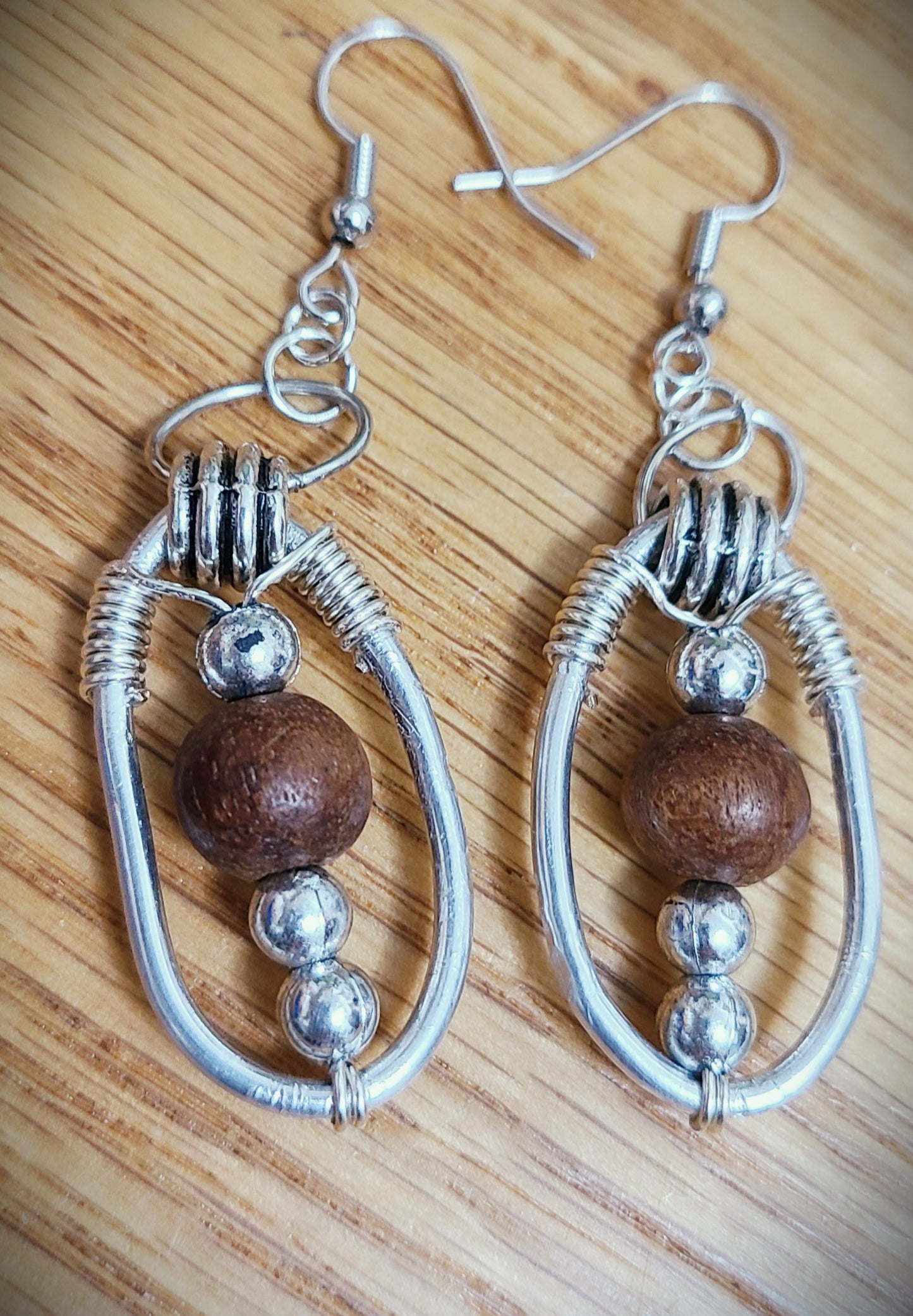 Hand Wire Wrapped Earrings