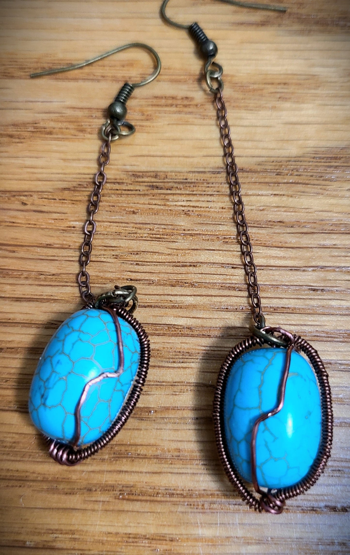 Hand Wire Wrapped Earrings