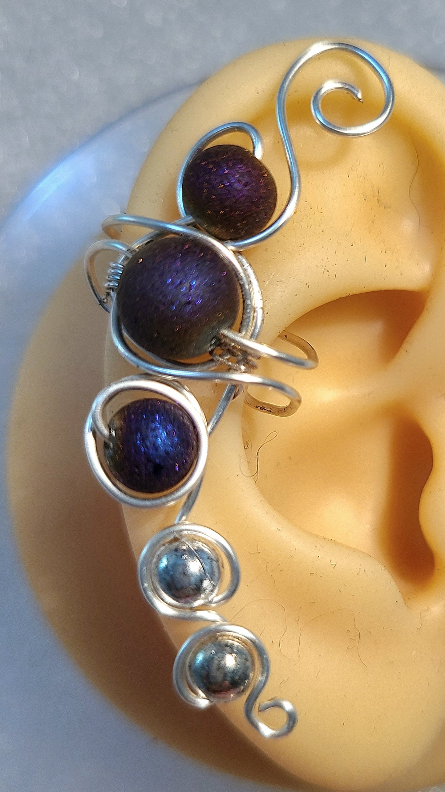 Hand Wire Wrapped Ear Cuffs