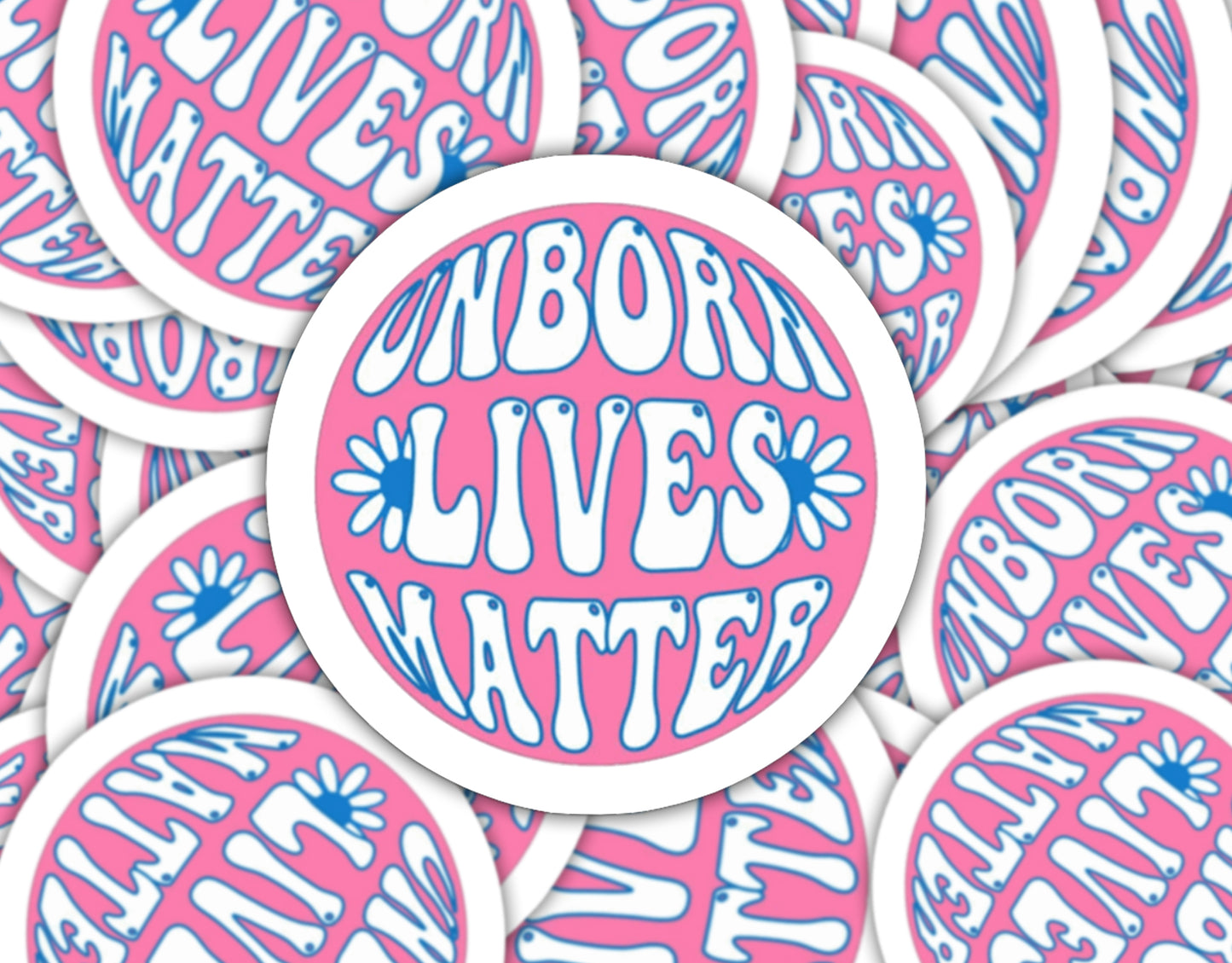 Unborn Lives Bubble Letter Sticker