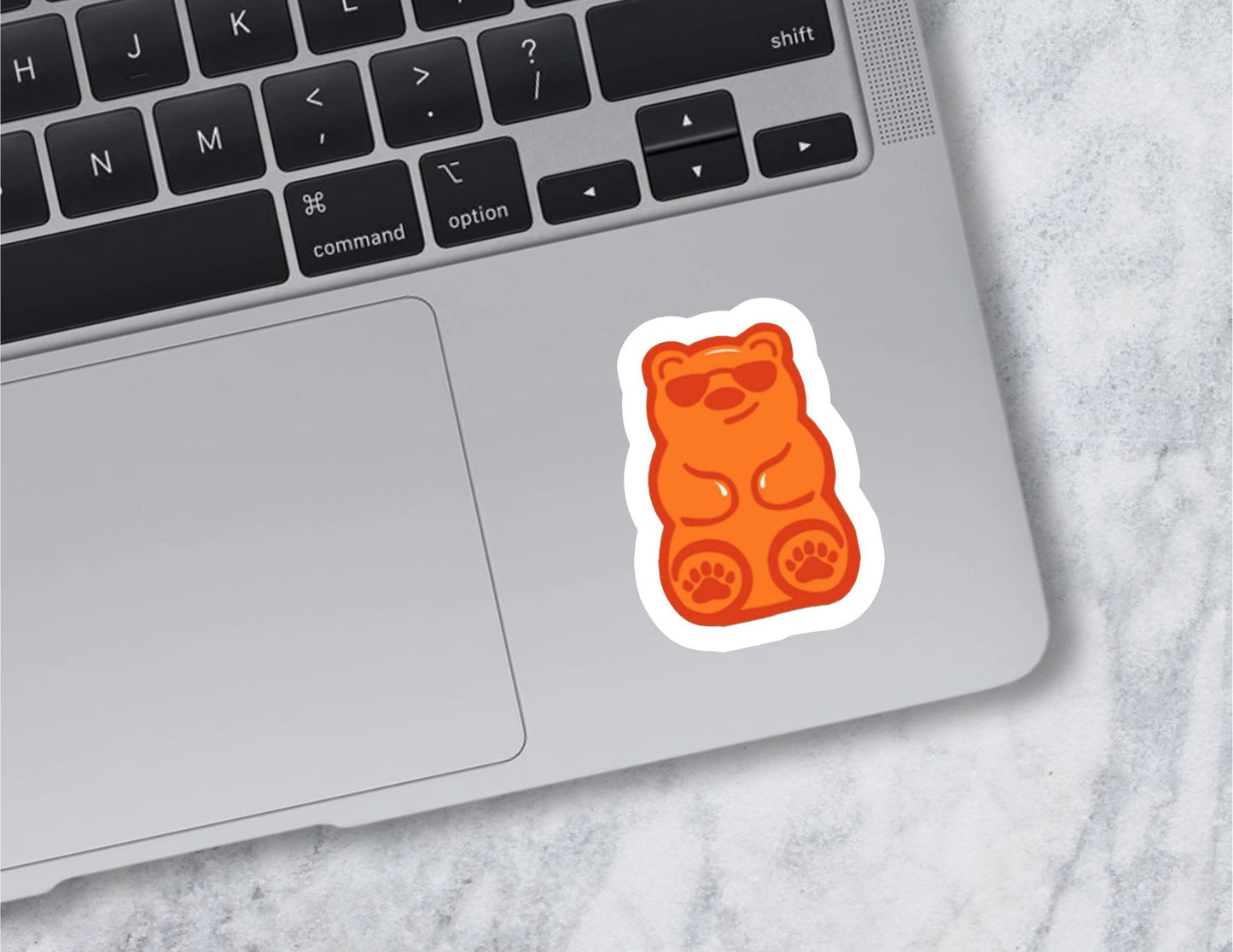 Orange Bear Sticker