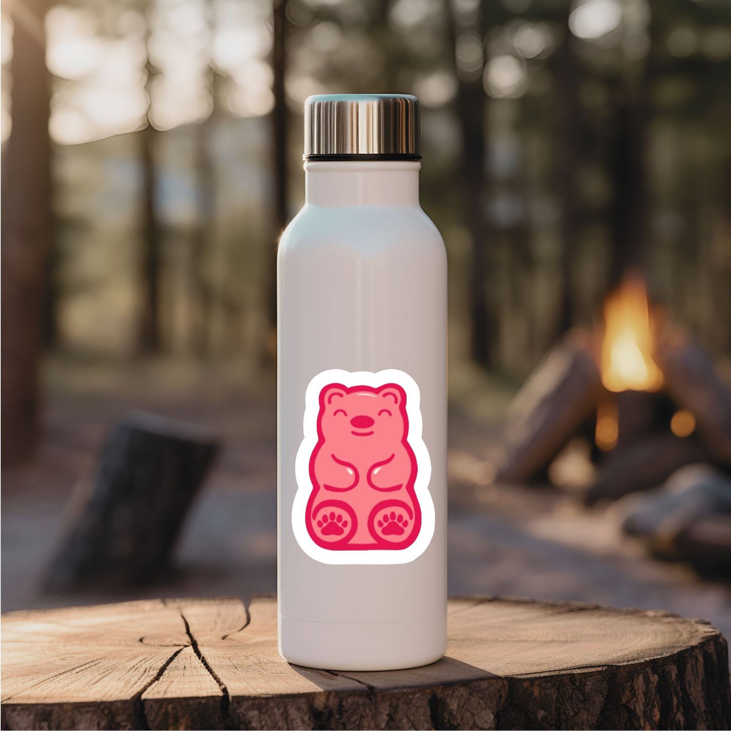Pink Bear Sticker