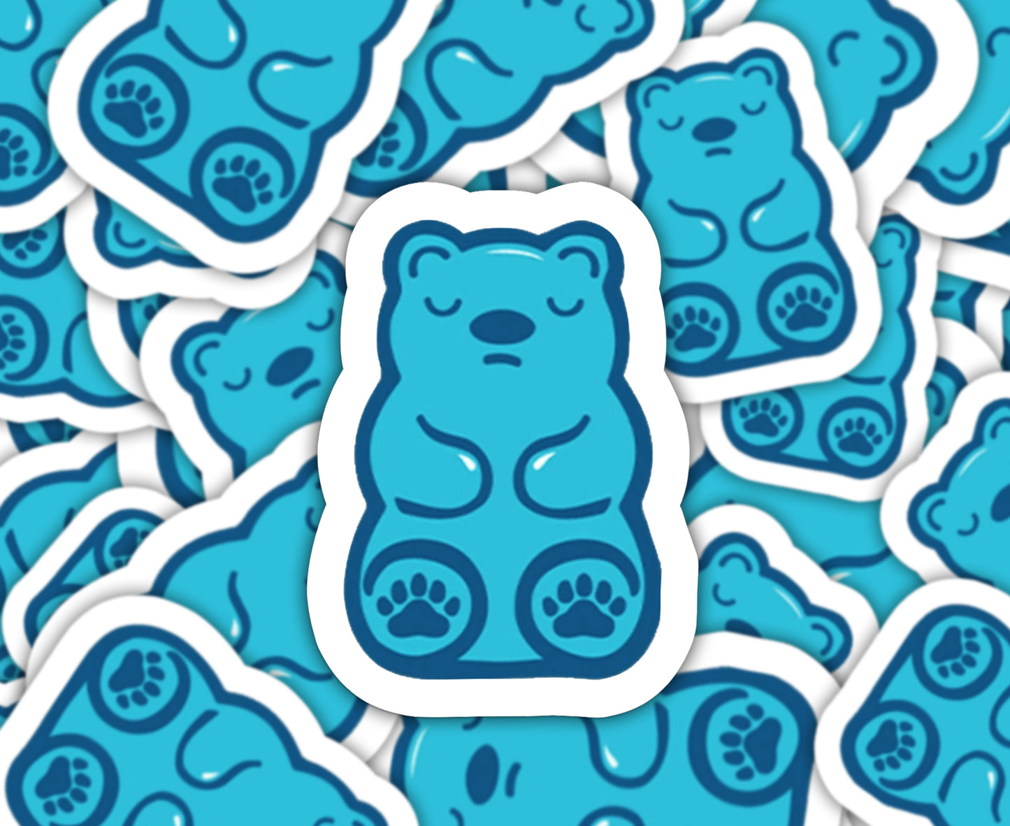 Blue Bear Sticker