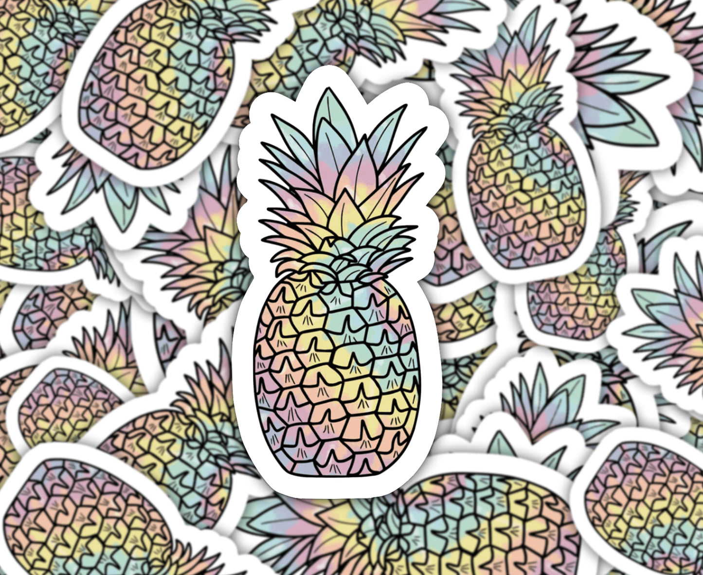 Colorful Pineapple Sticker