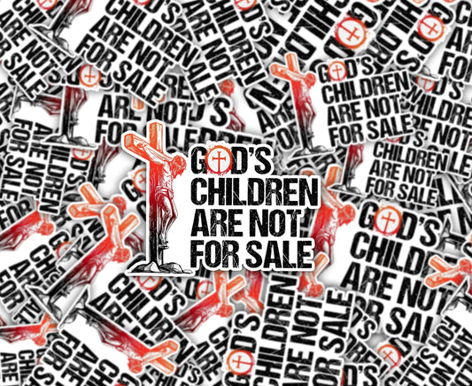 Gods Children Cross Sticker