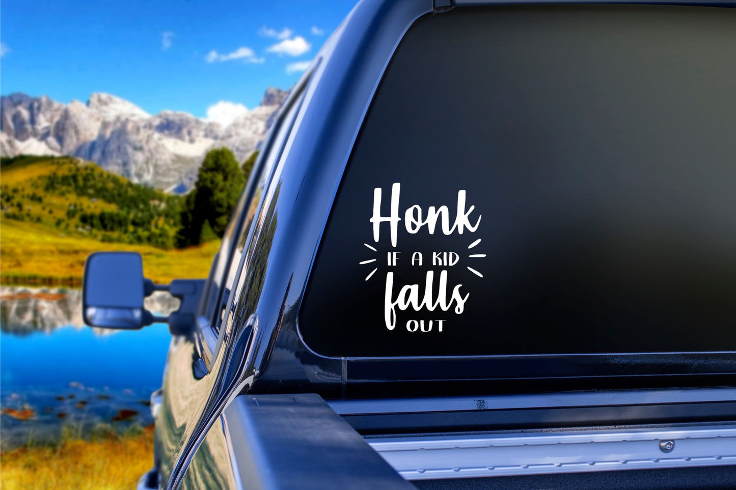 Honk If A Kid Falls Out Decal