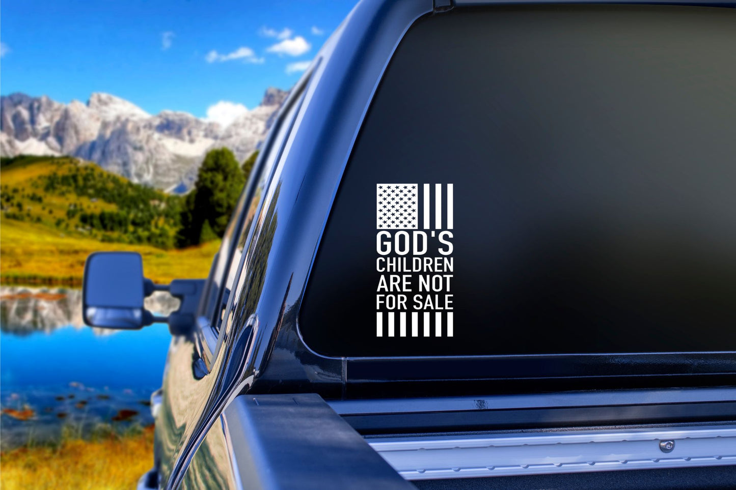 Gods Children Not For Sale Flag Decal