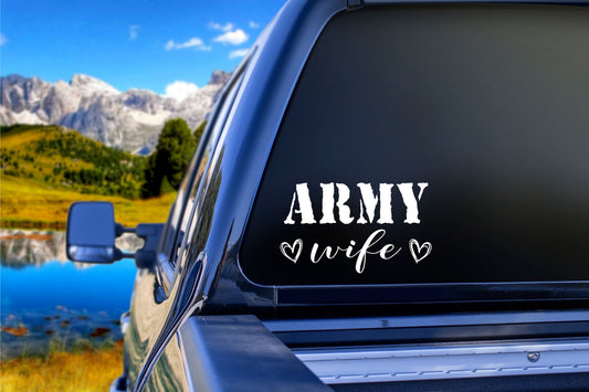 Army Wife Decal